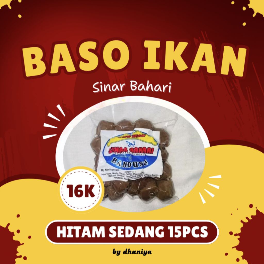 

BASO IKAN SINAR BAHARI BANDUNG - HITAM SEDANG ISI 15
