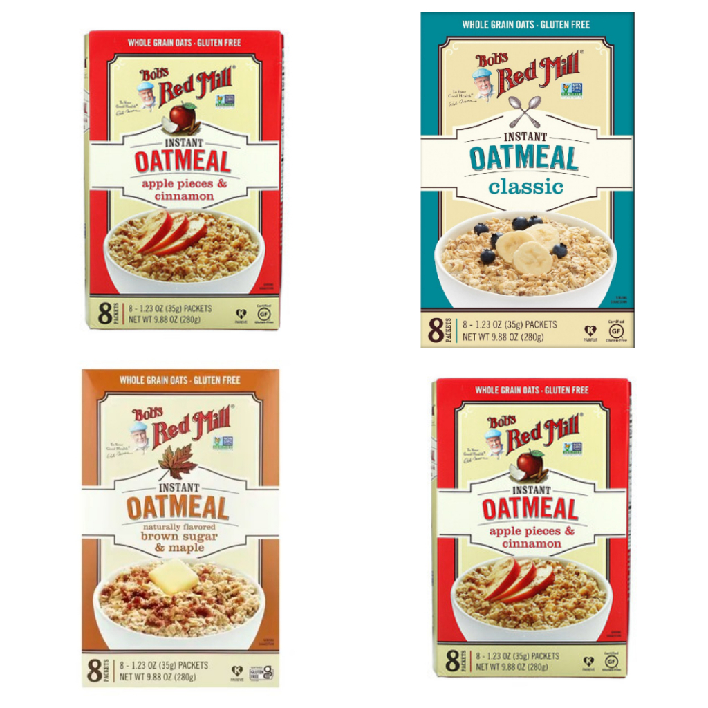

[oddsolshop] pekanbaru/Bob's Red Mill Instant Oatmeal 280GR Brown Sugar Maple Classic Cinnamon Apple