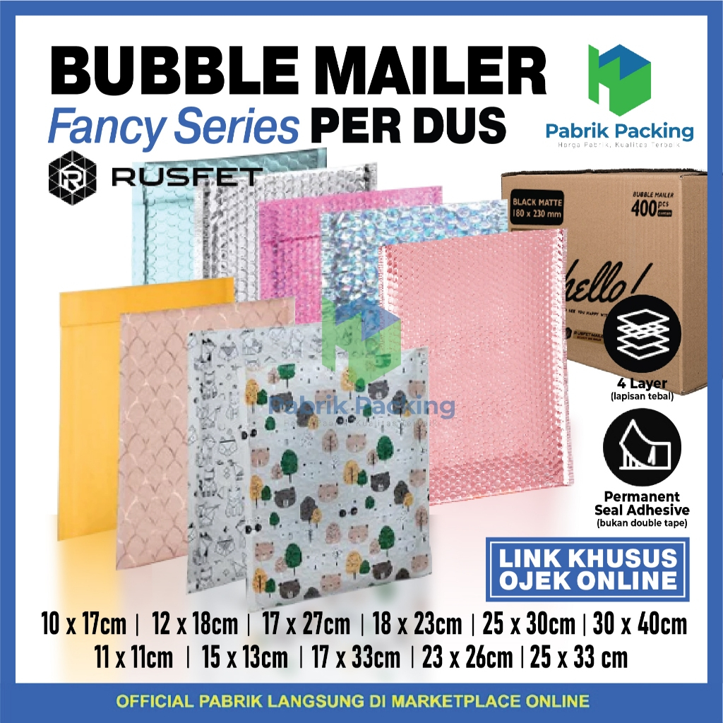 

Amplop Bubble Mailer Wrap Envelope Packing Amplop Packing Premium Termurah Rusfet Per Dus Khusus Ojol