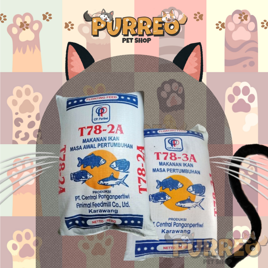 T78-2A / T78-3A - Pelet Ikan Turbo 78 / Pakan Ikan Bandeng, Nila, Mas dan Gurame