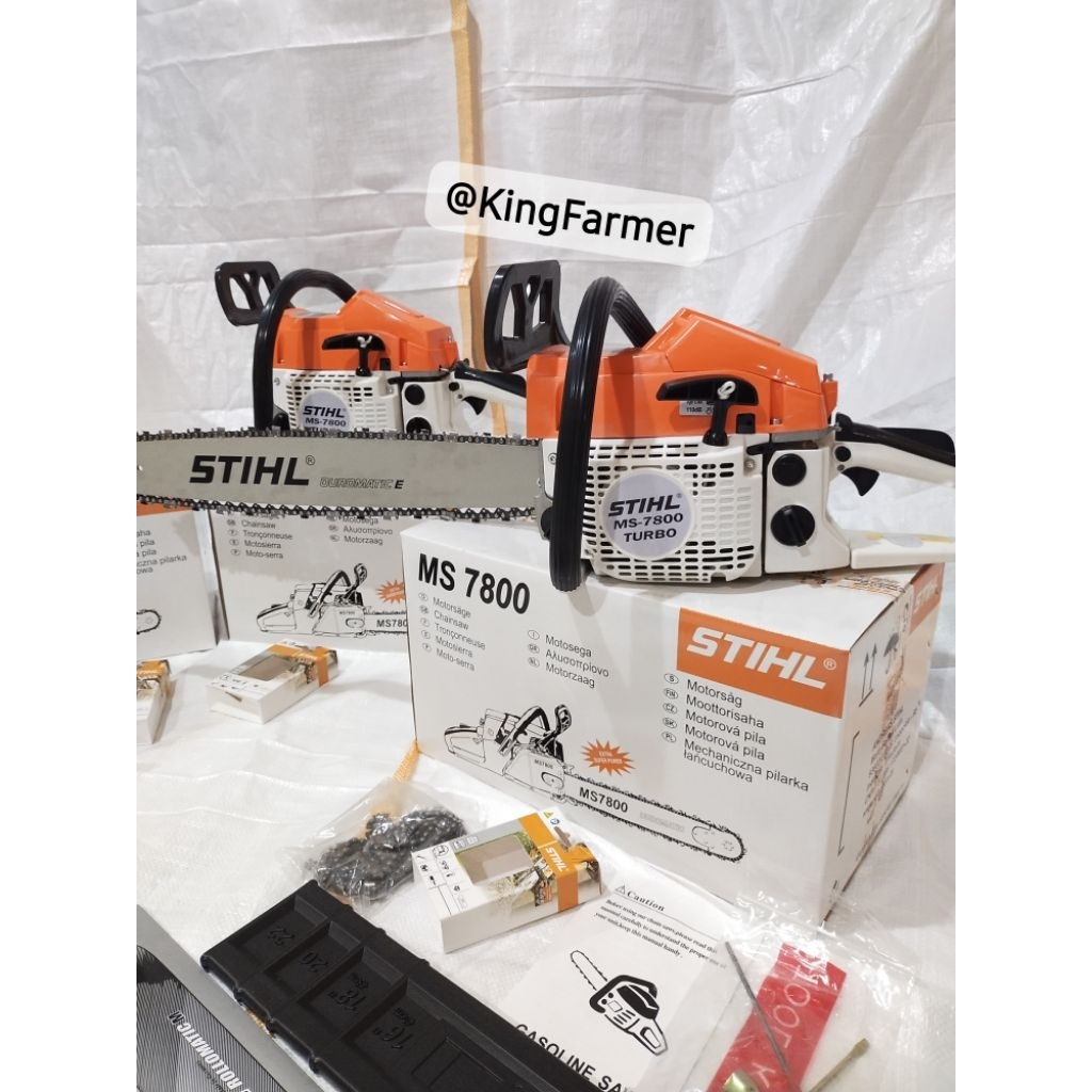 TERBARUCHAINSAW MS7800 STIHL BAR 22 INCH STIHL ORIGINALCHAINSAW 7800 STIHL