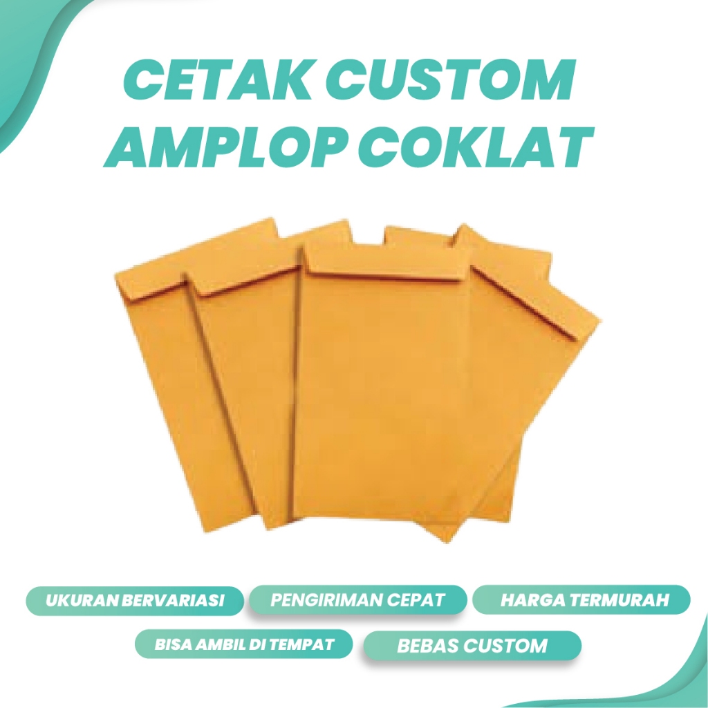 

CETAK CUSTOM AMPLOP COKLAT FOLIO KABINET SEKOLAH | KANTOR | INSTASI | PERUSAHAN | DOKUMEN