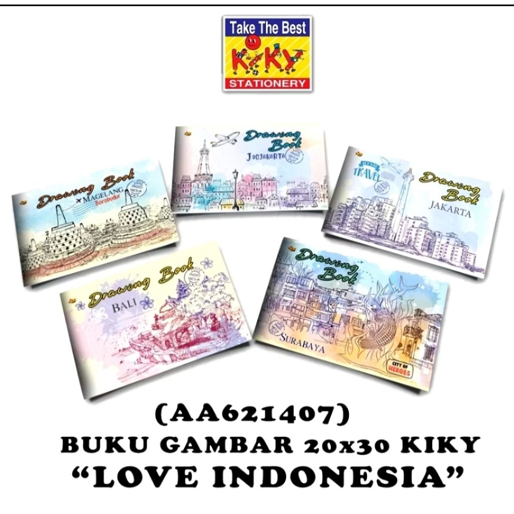 

Buku Gambar Kiky ukuran A4 / Drawing book (1 pcs)