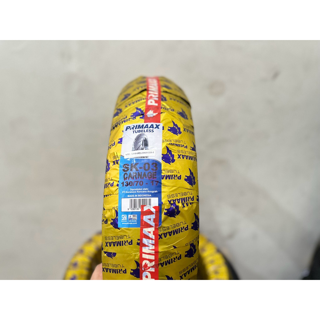 ban luar tubeless primaax sk-03 130 70 ring 17
