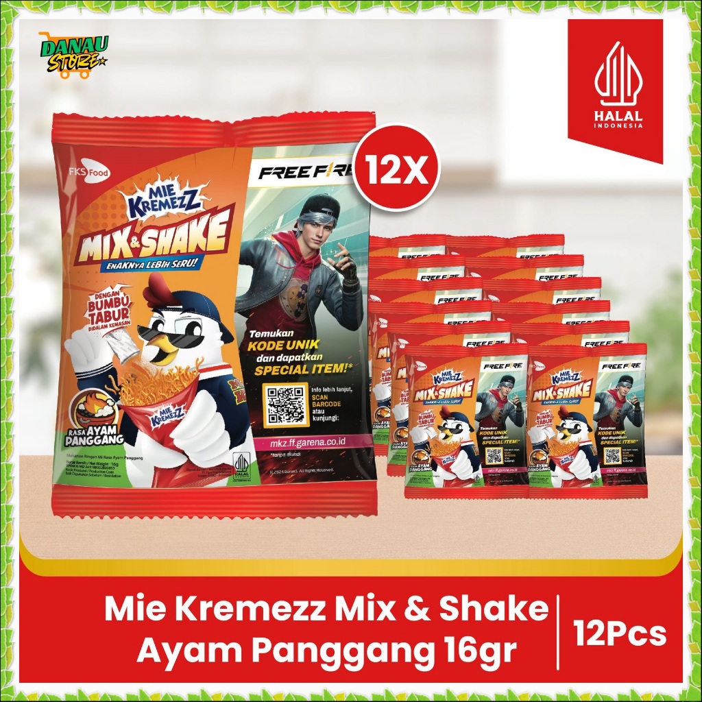 

Paket Bundling - Mie Kremezz Shorr - Sambal Balado - Mix dan Shake Ayam Panggang 16gr - 12pcs