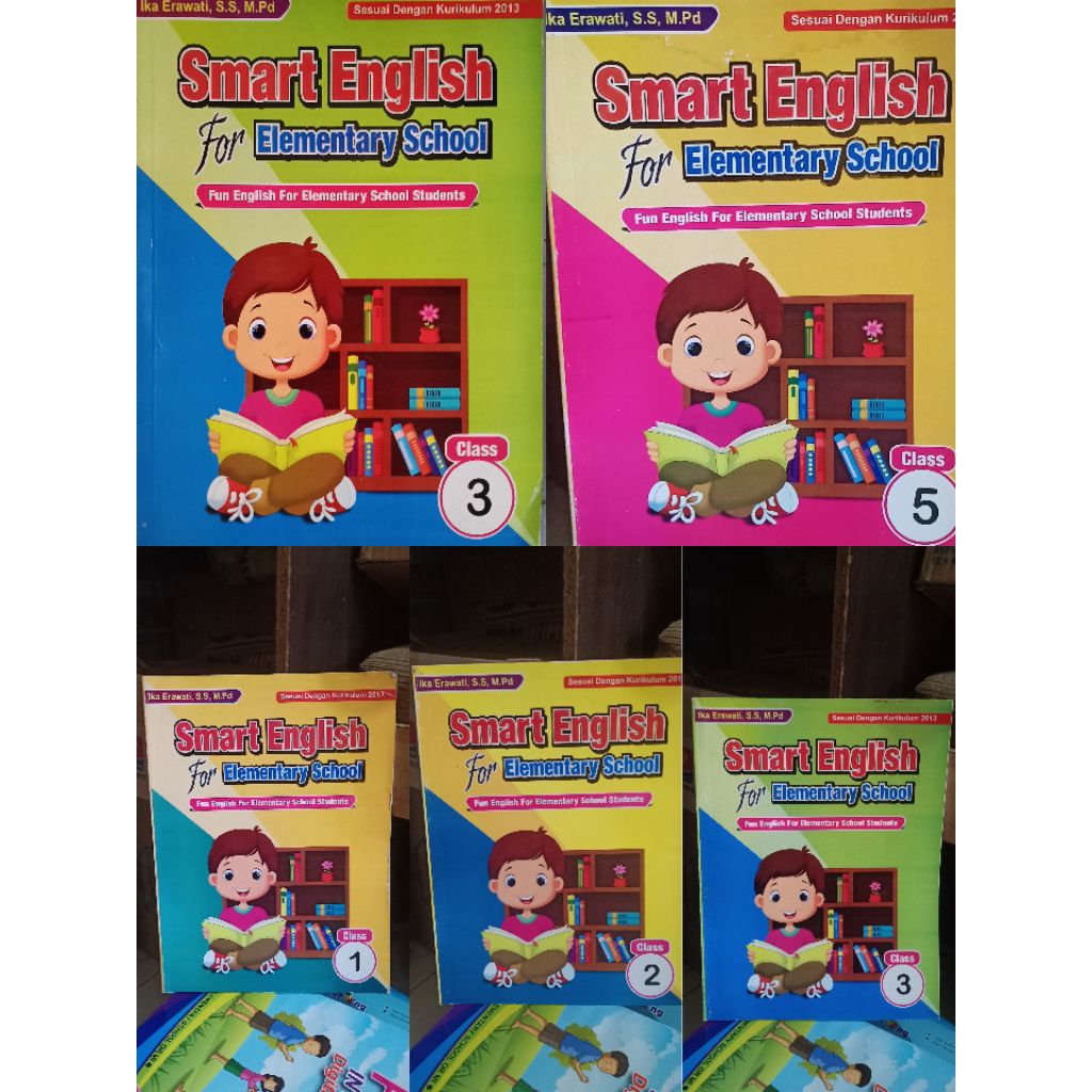Smart English buku bahasa Inggris SD kelas 1 2 3 4 5 6 / Buku Soal ulangan bahasa Inggris