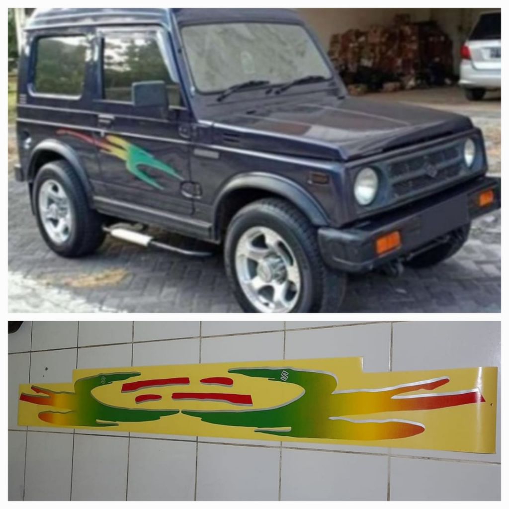 List body stiker Suzuki Katana GX & DX tahun 1997 / List body stiker Katana DX & GX tahun 1994 / Lis