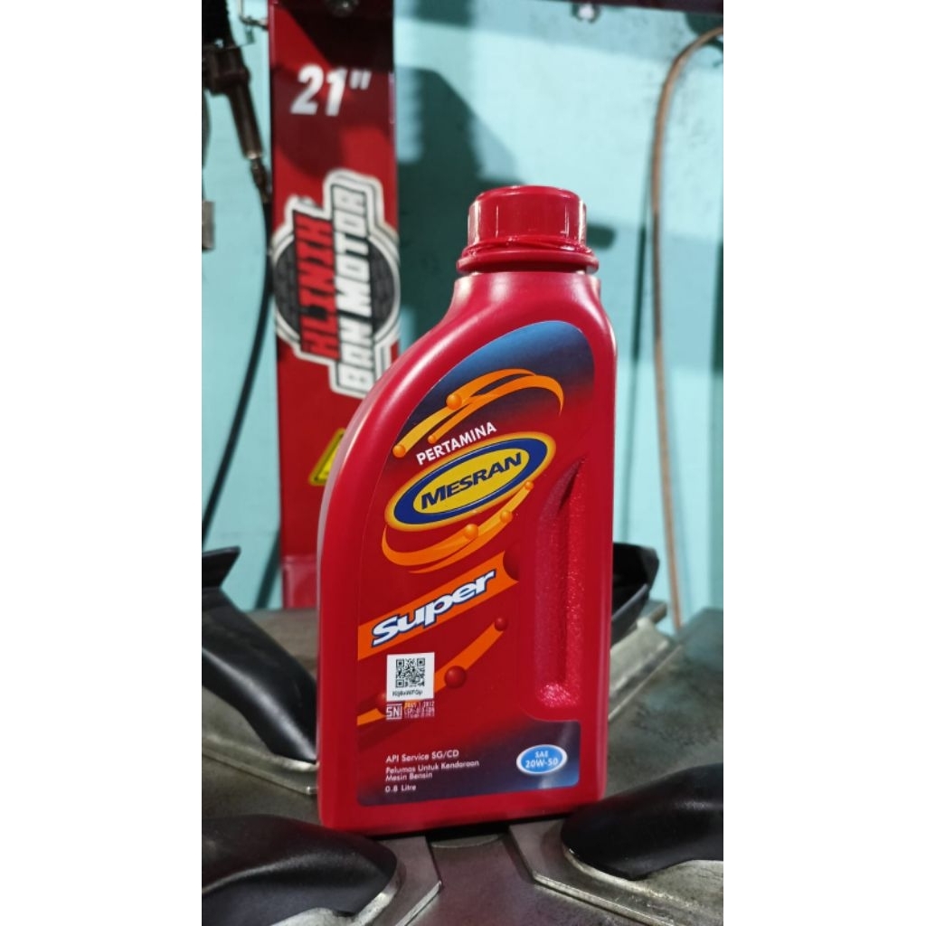 Oli Motor PERTAMINA MESRAN SUPER bebek matic SAE 20W-50