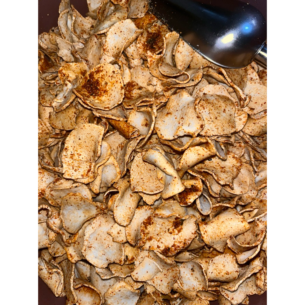 

Basreng Pipih Daun Jeruk Gurih Pedas / Original [250gr-1kg] – Cemilan Bandung | Basreng Emoyy