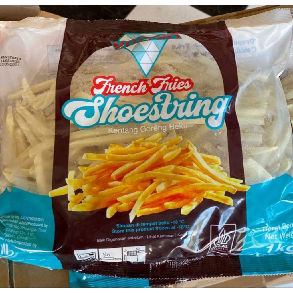 

Vitalia Shoestring Fries 1kg / Kentang Goreng Frozen Food