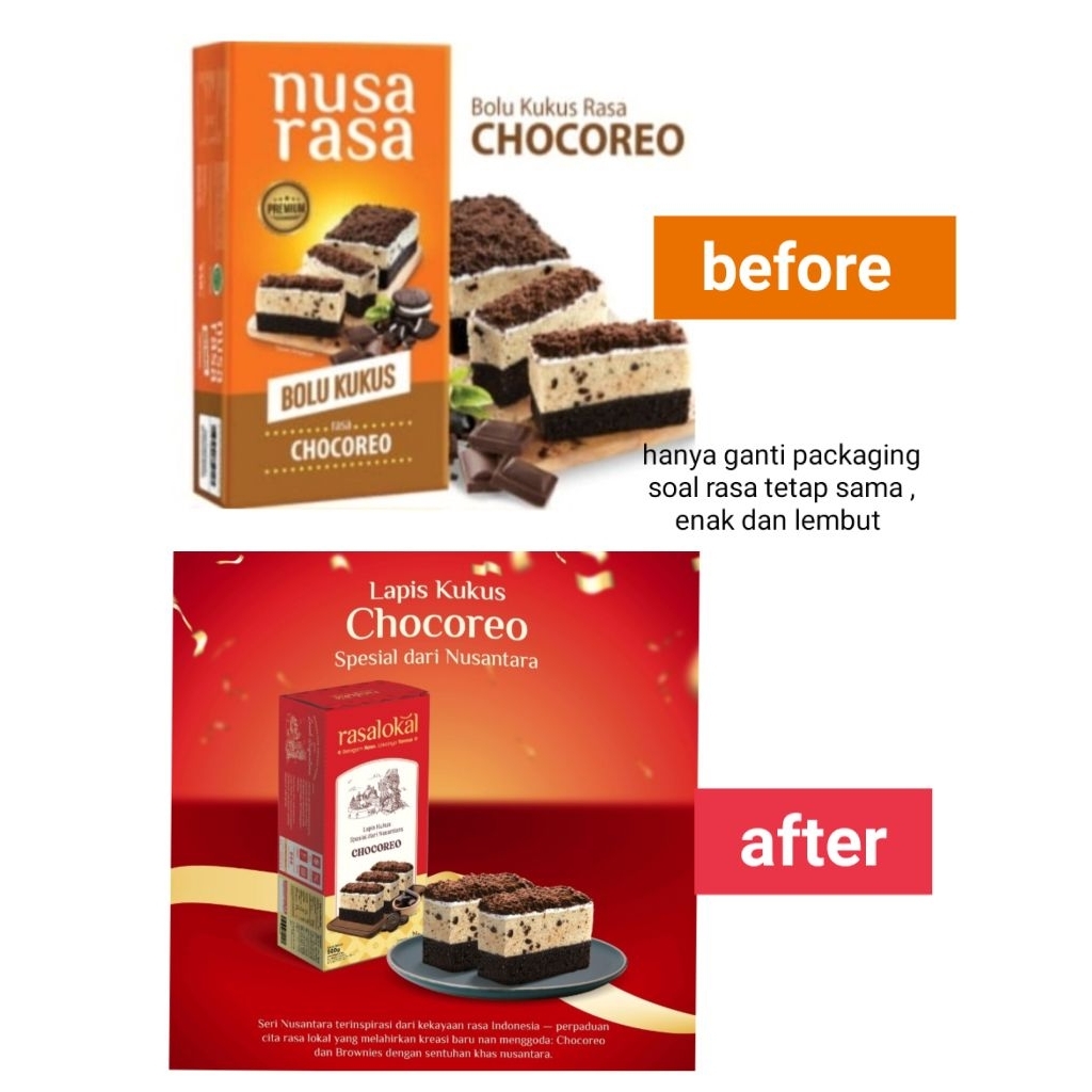 bolu kukus choco Oreo rasalokal x Nusa rasa