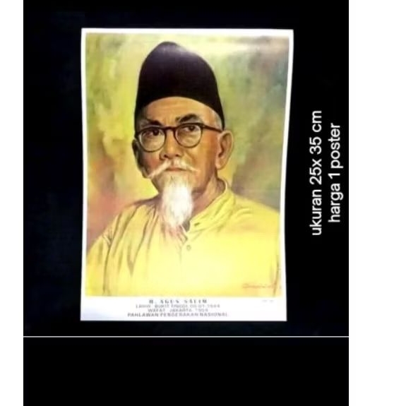 poster pahlawan H agus salim