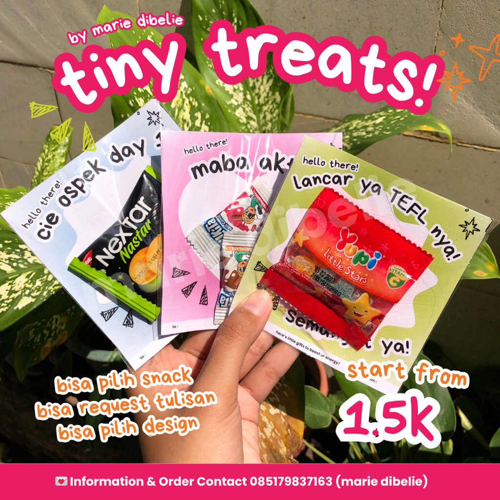 

PAKET SNACK JAJAN MINI GIFTS MESSAGE CORNER, KADO BUAT MABA
