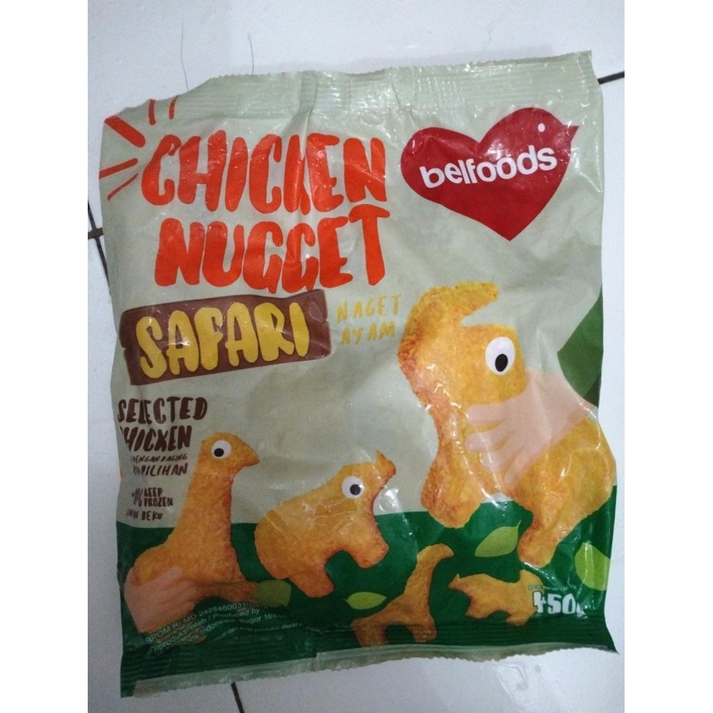 

Belfoods Chicken Nugget Safari 450gr||Frozen Nuget Safari