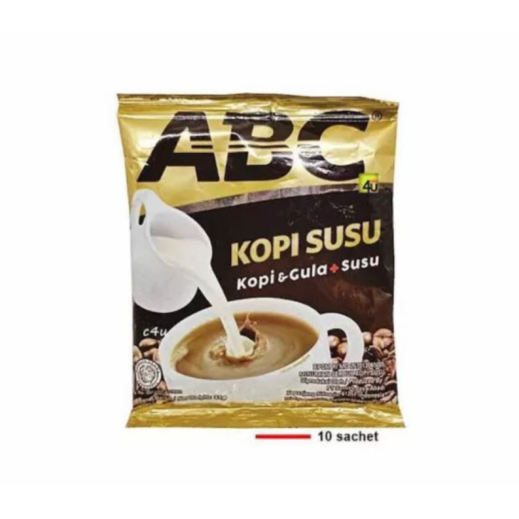 

Kopi Abc Susu Sachet Instant 30gr 1 Renceng isi 10 Pcs Coffee