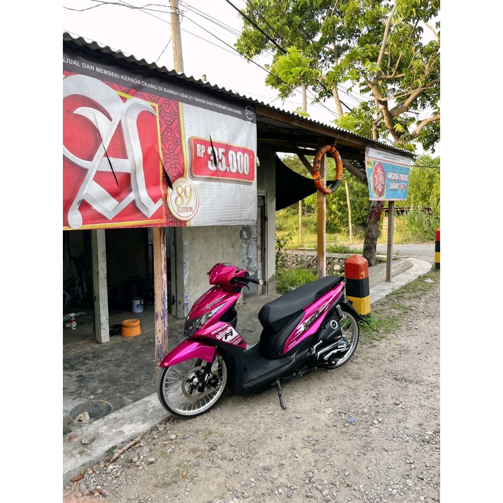 Striping Transparan Beat Fi 2013 2015 Custom Icon Sport Sticker Transparan Beat Fi Custom Icon Sport