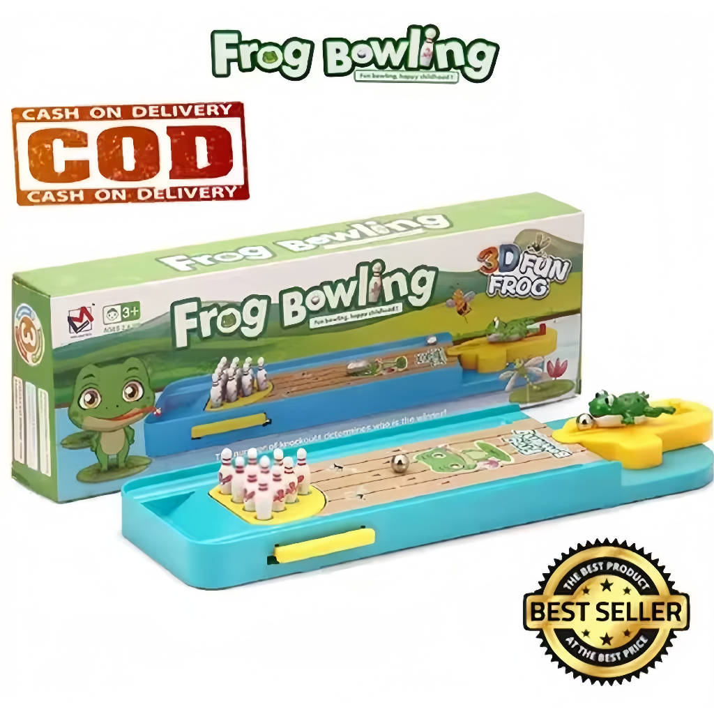 Mainan Anak Frog Bowling / Mainan Bowling Anak