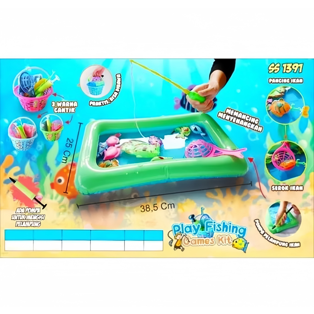 MAINAN MEMANCING IKAN MANCING MANIA FISHING GAMES / Mainan Pancing Ikan Magnet