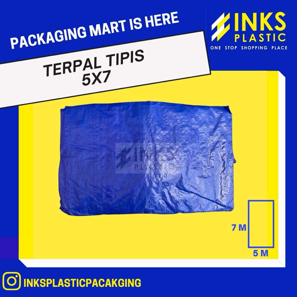 TERPAL PLASTIK 5x7 TERPAL KOLAM IKAN PROYEK JUALAN SERBAGUNA