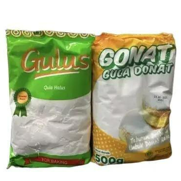 

Gulus Gula Halus 500gr / Gonat Gula Donat 500gr (isi 20) - KARTON