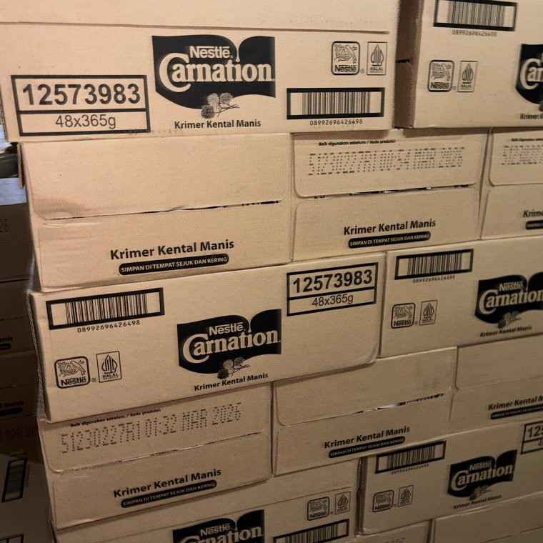 CARNATION SUSU KENTAL MANIS 365gr / Carnation Kental Manis (1 Karton, 48 Pcs)