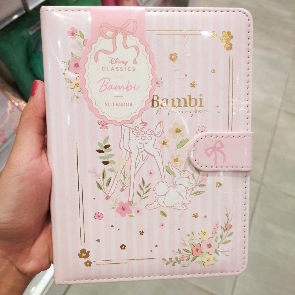 

Disney Bambi Pink Hard Cover Journal Pad Notebook Buku Catatan Jurnal Diary