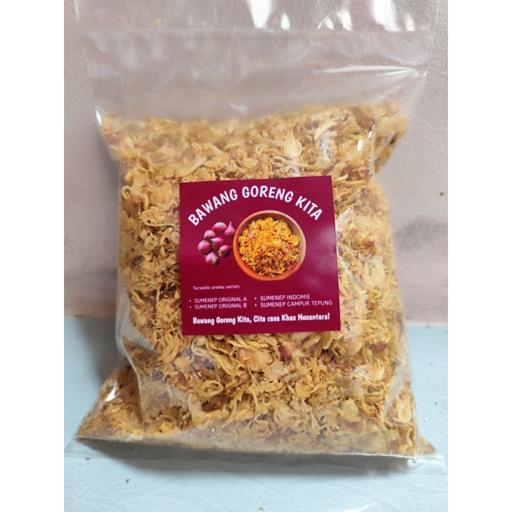 

500 Gram Bawang Goreng Sumenep Original A tanpa campuran tepung / Gyp Store / Bawang Goreng Kita