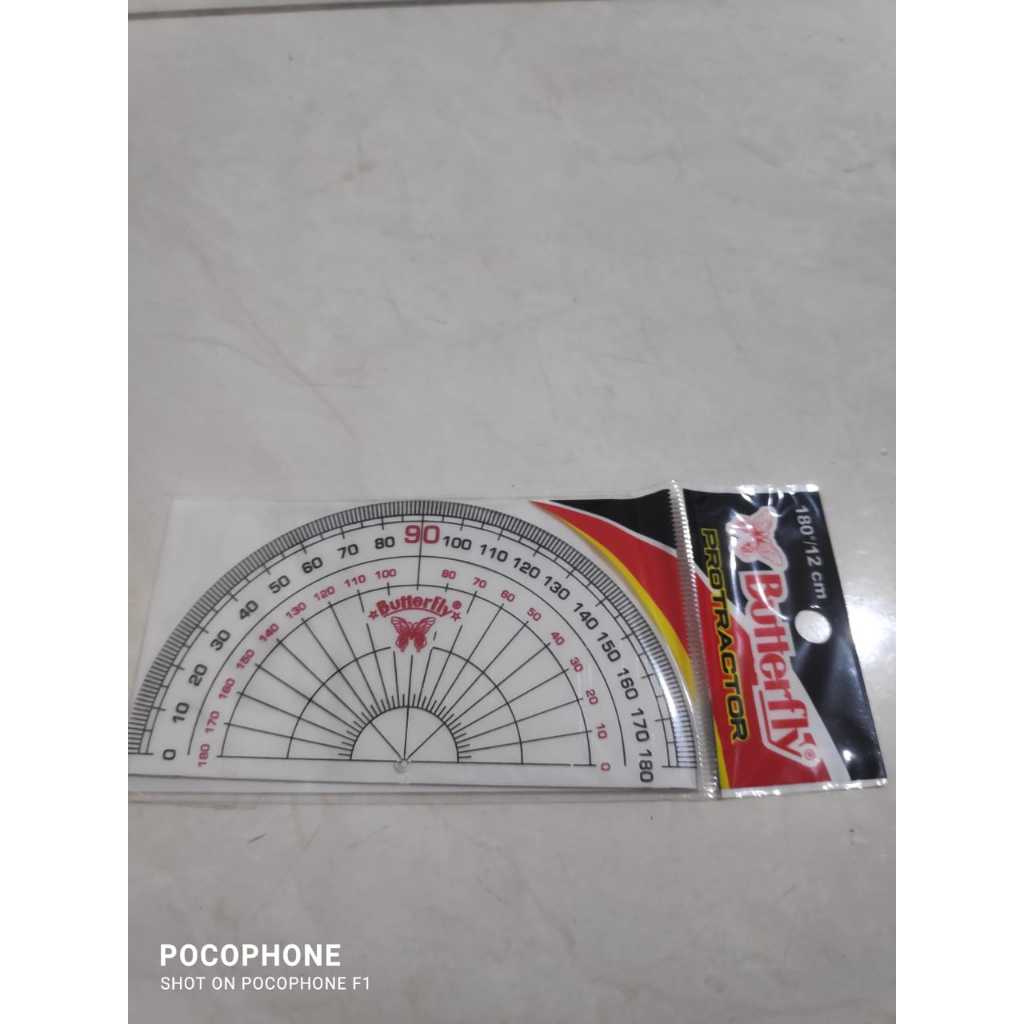 

[1 PCS] BUSUR DERAJAT PROTRACTOR 180⁰ / 10 CM / BUSUR DERAJAT