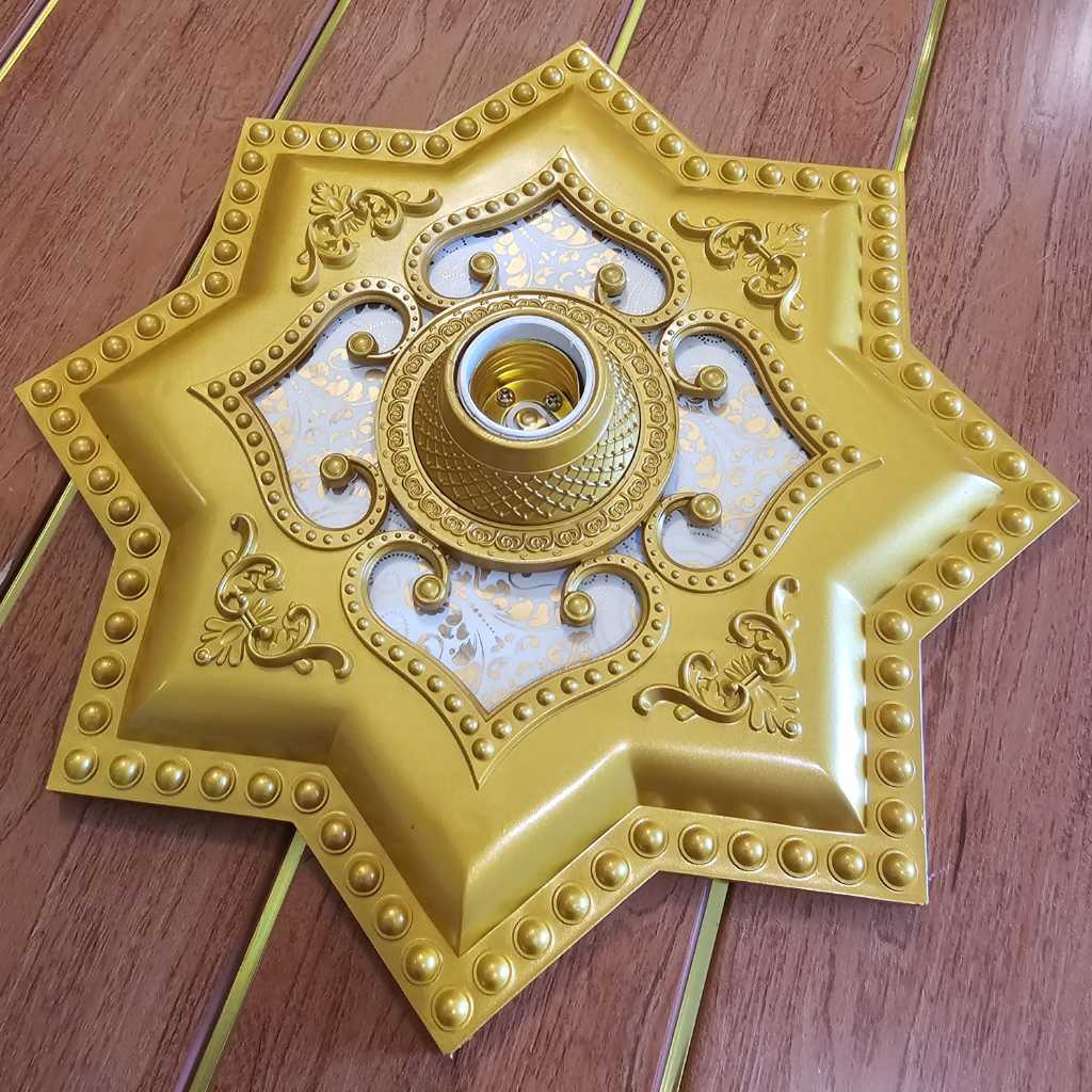 Fiting Hias Besar Bintang Ornamen Plafon PVC 30cm