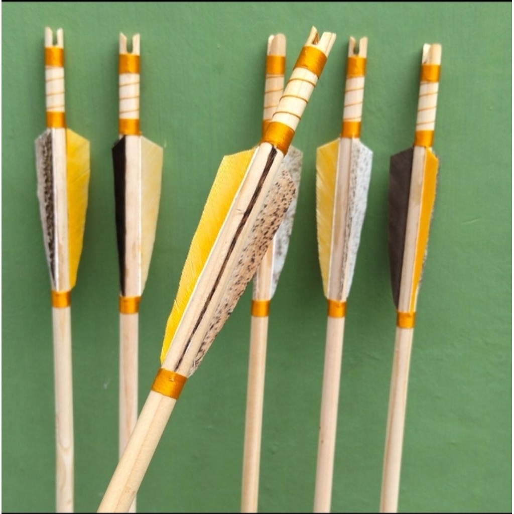Arrow bambu petung grade A kalkun arrow busur panahan
