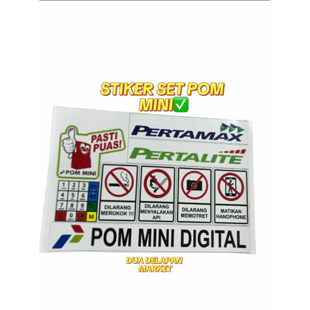 

Set Stiker Pom Mini Lengkap Siap Pasang Pada Casing Box Pertamini digital