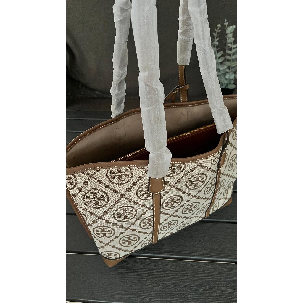 Coach Mollie Tote In Signature Canvas Khaki Black