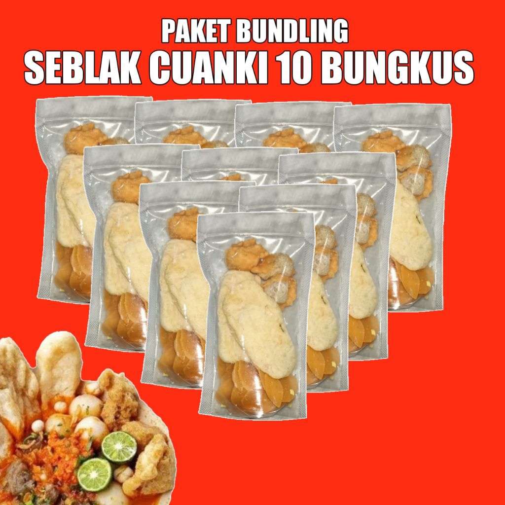 

seblak instan seblak cuanki lidah bundling 10 bungkus