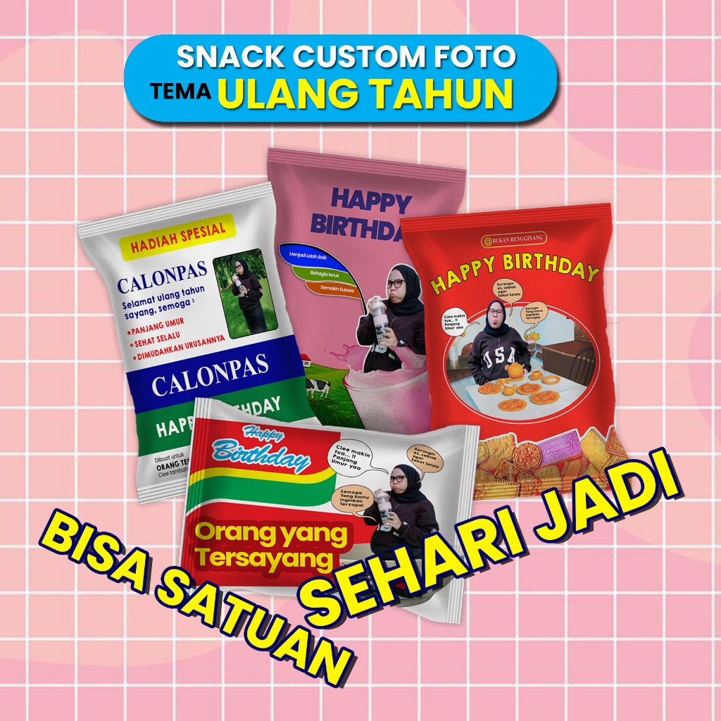 

Pouch Snack Ulang Tahun / Kantong Hampers Bingkisan Souvenir Anak-anak