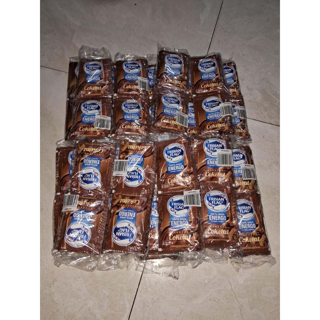 

Frisian Flag Susu Kental Manis Cokelat Renceng Isi 6 Sachet
