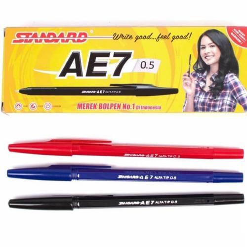 

Pulpen Standard AE 7 0.5mm Harga 1 Lusin (12pcs)