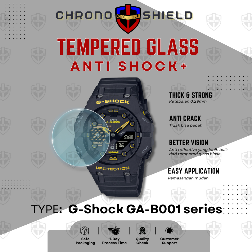 Tempered Glass untuk Casio G-Shock GA B001 GA-B001