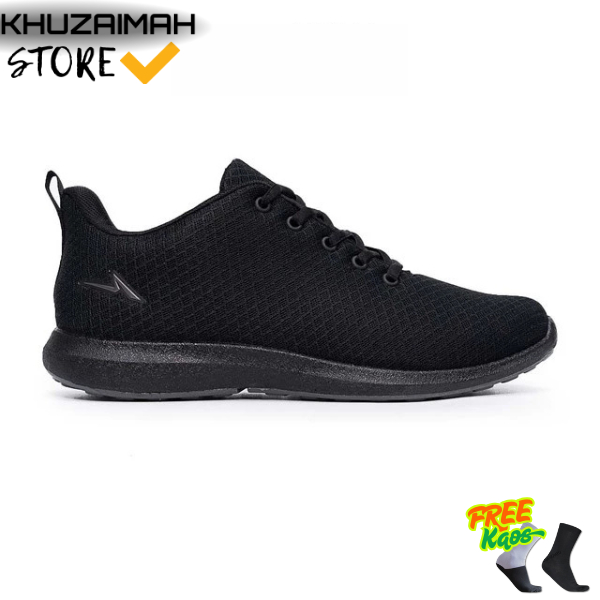 Sepatu Sekolah Ando Sepatu Sneakers Bsc 21 Pria Dewasa - Hitam/Hitam