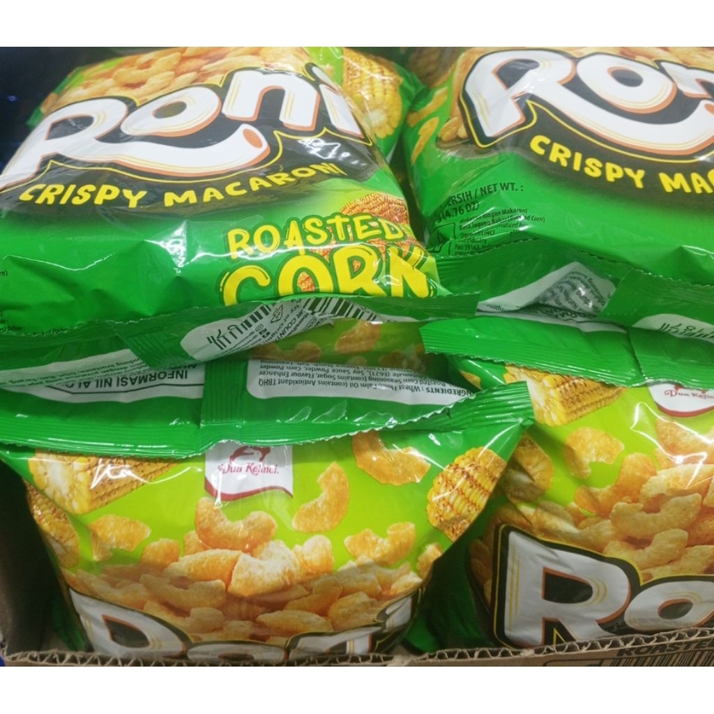 

MAKARONI RONI ROASTED CORN KEMASAN 140 GRAM