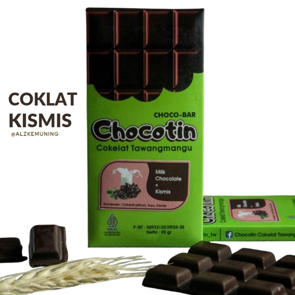 

Milk Chocolate Mix Kismis Cokelat Chocotin 90 Gram Oleh oleh Karanganyar