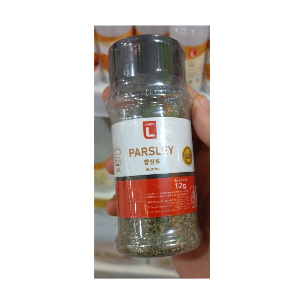 

CHOICE L PARSLEY 12GR ISI 3 BOTOL