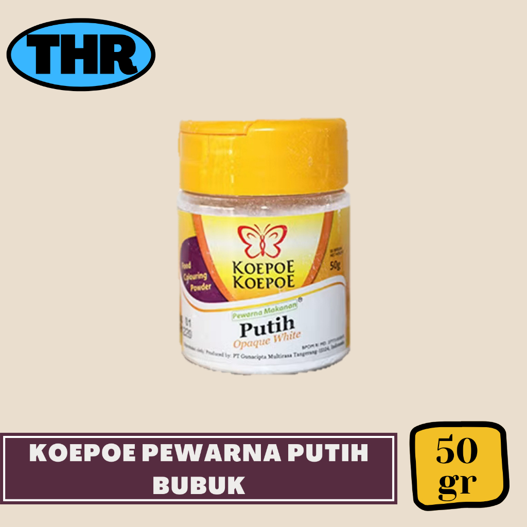 

Koepoe Koepoe Pewarna Putih Bubuk 50gr