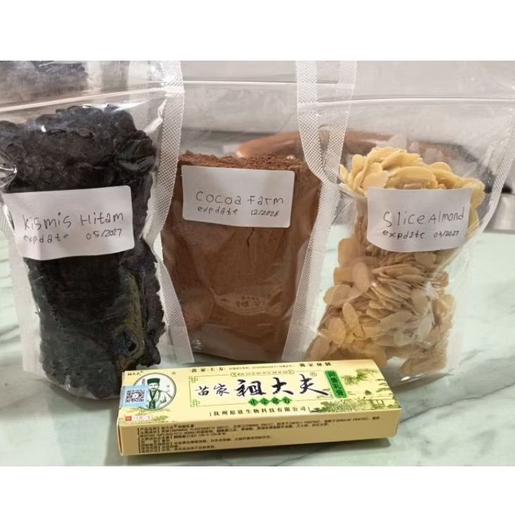

Paket Oat, Cacao powder, kismis, Cranberry, Chia Seed Almond