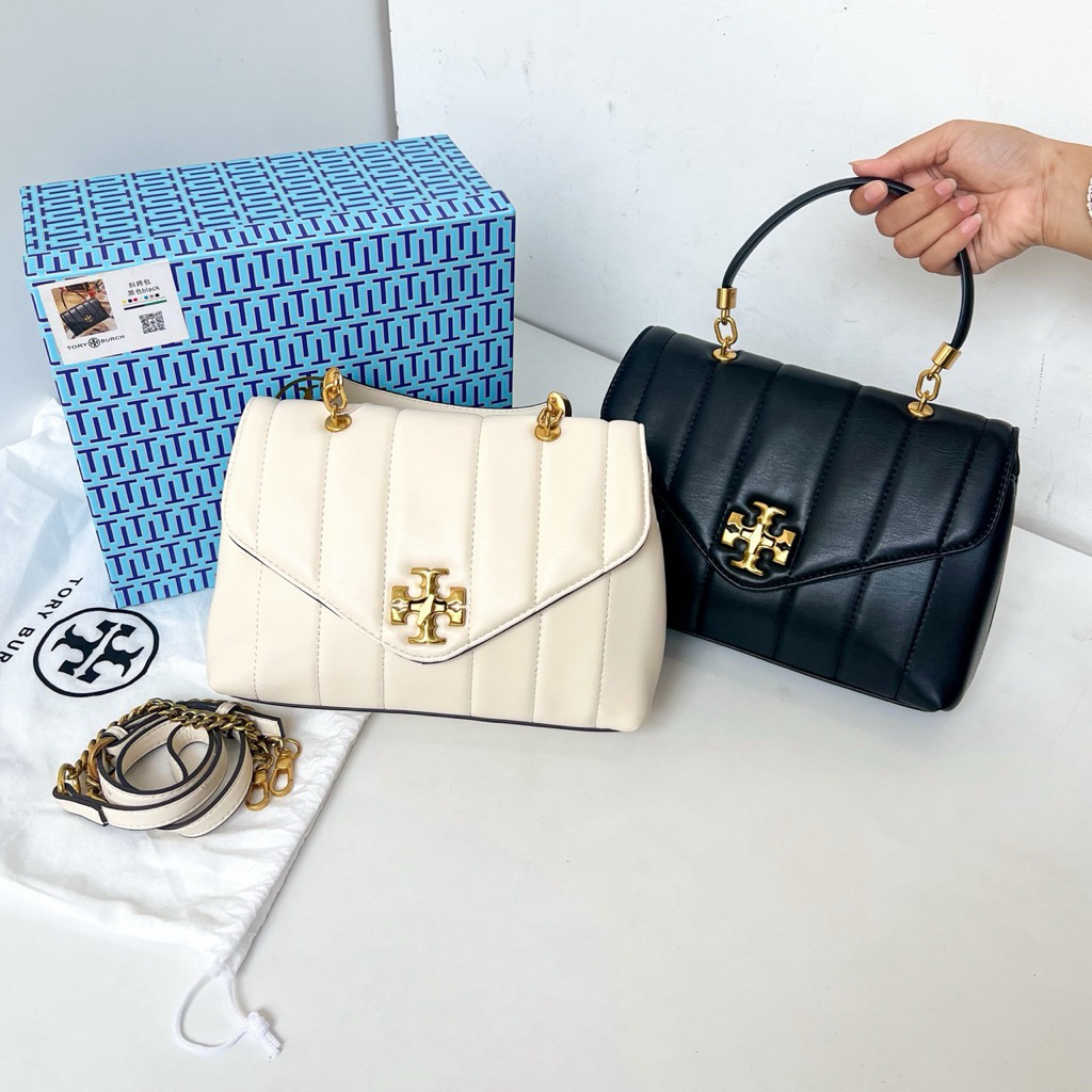 Tas Tory selempang jinjing hitam putih