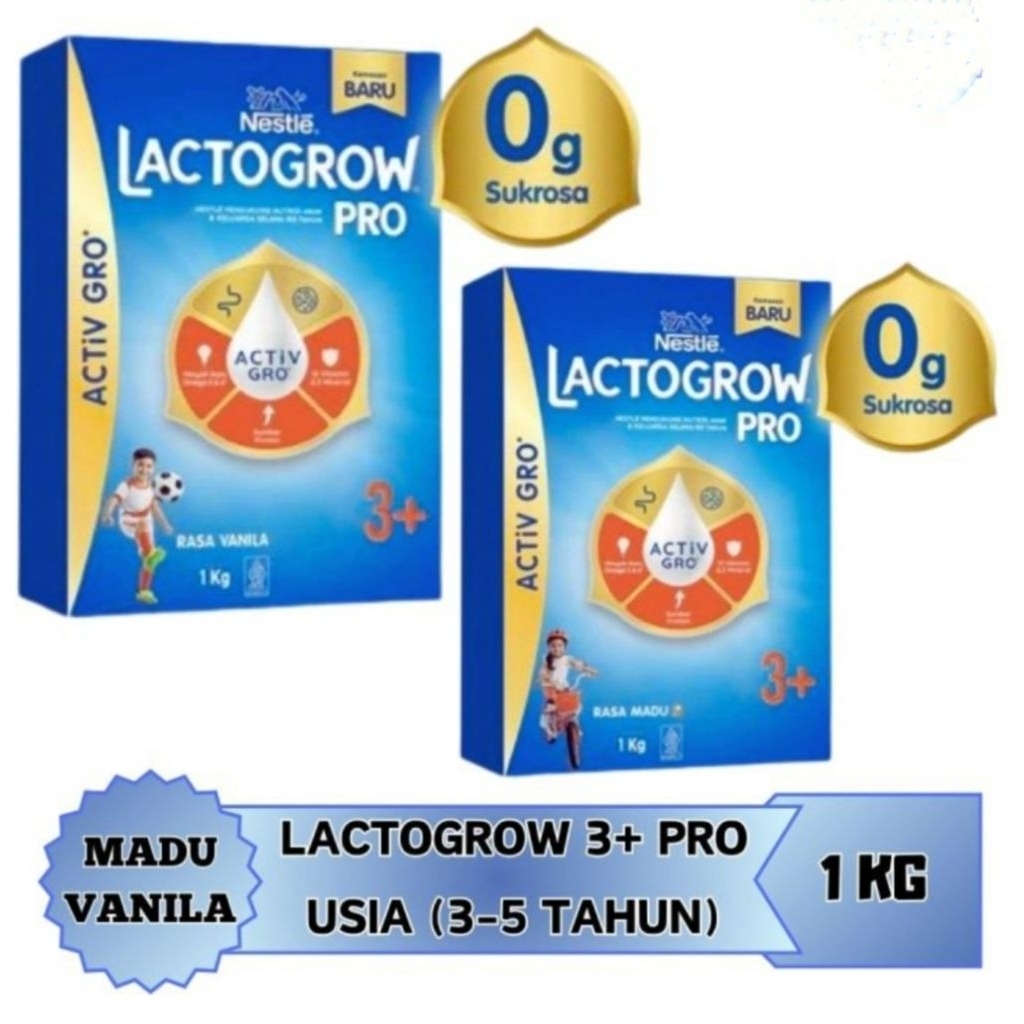 

LACTOGROW 3+ 1KG VANILA/MADU