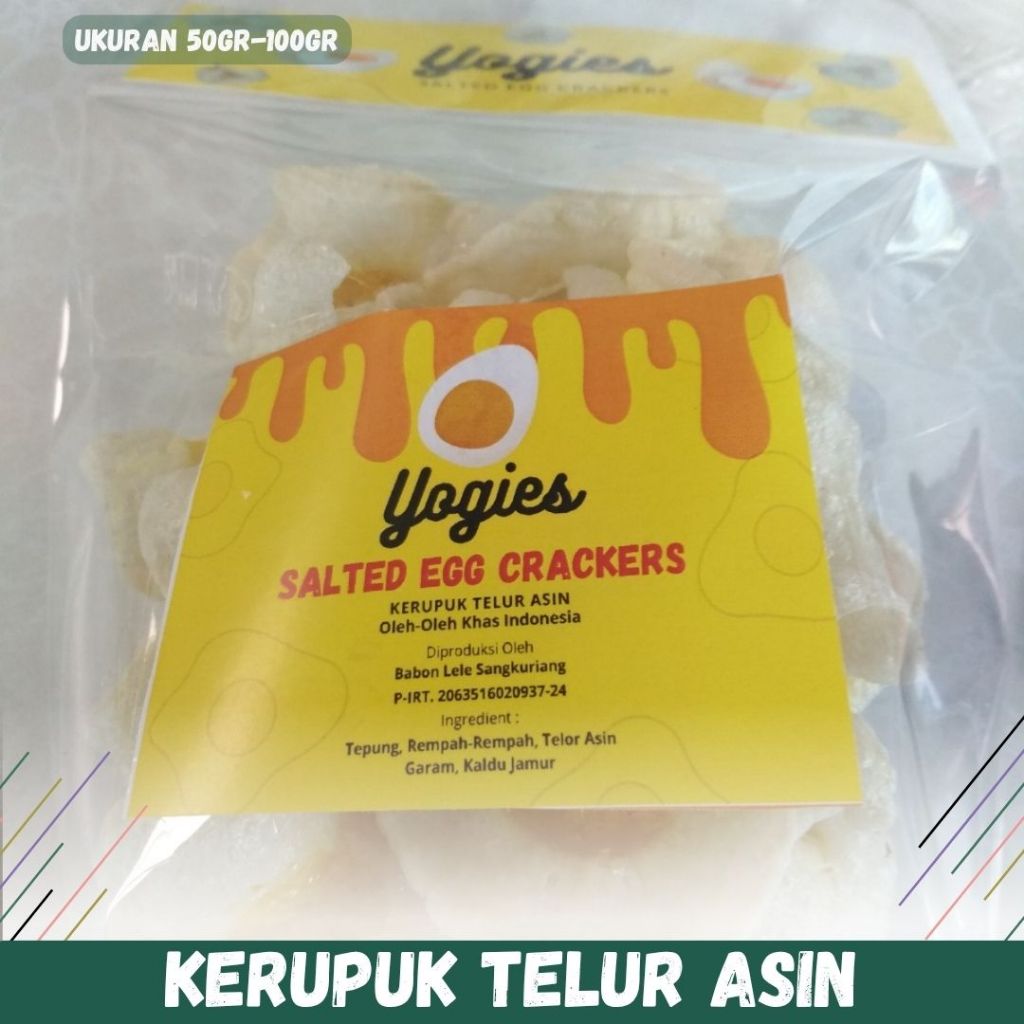 

Kerupuk Telur Asin Gurih Pedas Kota Dumai, Yogies Kerupuk Telur Asin