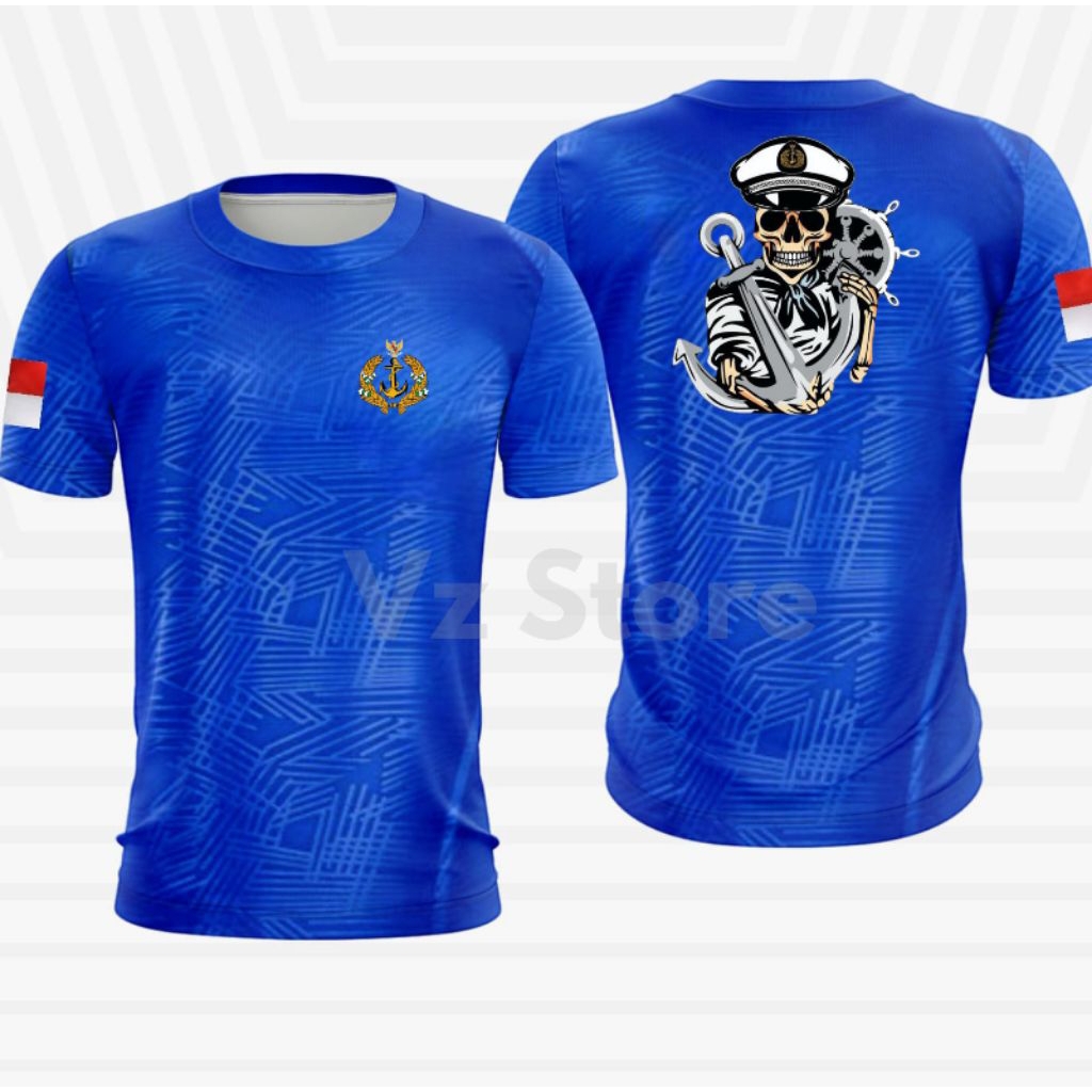 Baju Olahraga TNI Al Logo / baju t-shirt tni al EXTRA BONUS