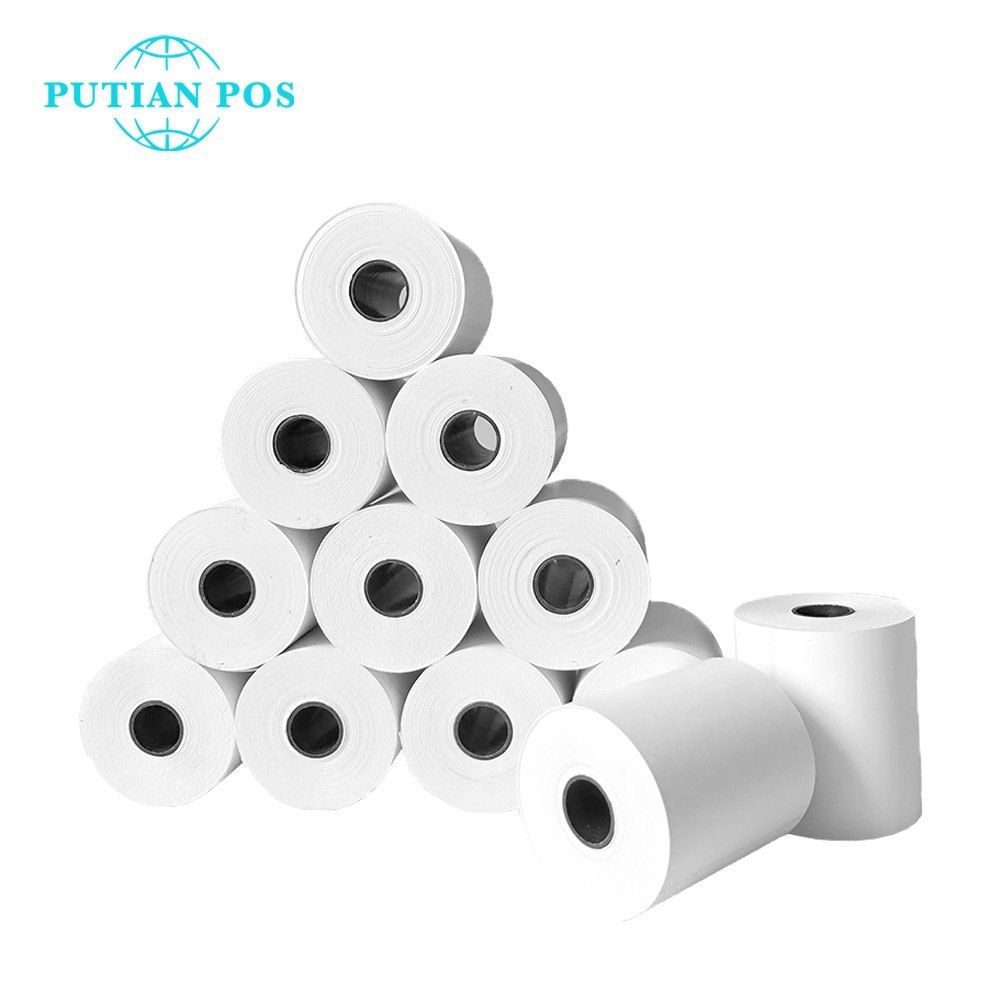 

PUTIANPOS Gulungan Kertas Printer 58MM Gulungan Kertas Termal Ukuran 57×40