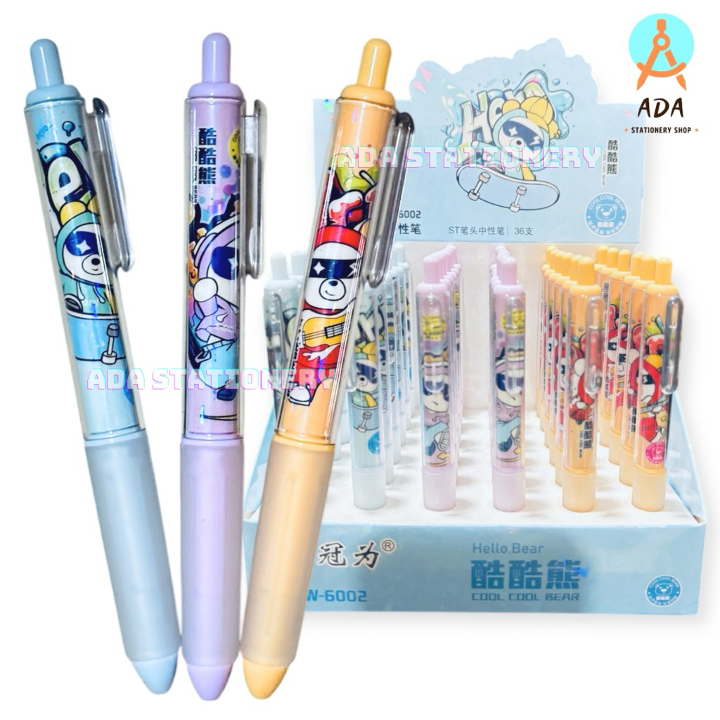 

GEL PEN LUCU MURAH/ PEN KLIK GAMBAR LUCU/GW-6002/Pena murah aesthetic