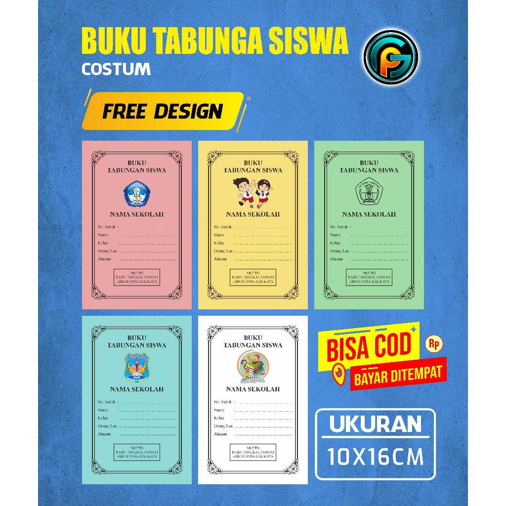 

BUKU TABUNGAN CUSTOM / BUKU TABUNGAN SISWA / BUKU TABUNGAN / BUKU TABUNGAN SEKOLAH / KARTU SPP